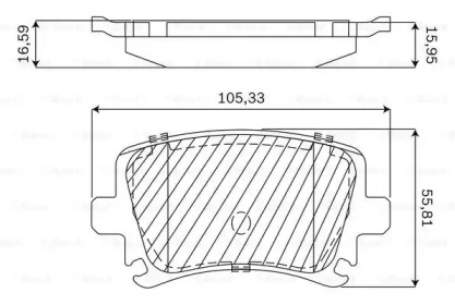 Комплект тормозных колодок BOSCH F 03B 050 144