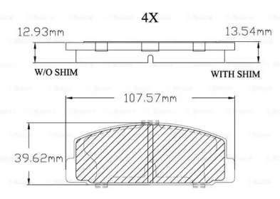 Комплект тормозных колодок BOSCH F 03B 150 012