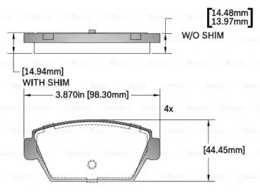 Комплект тормозных колодок BOSCH F 03B 150 408