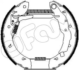 Комлект тормозных накладок CIFAM 151-256