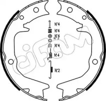 Комлект тормозных накладок CIFAM 153-265K