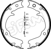 Комлект тормозных накладок CIFAM 153-386K