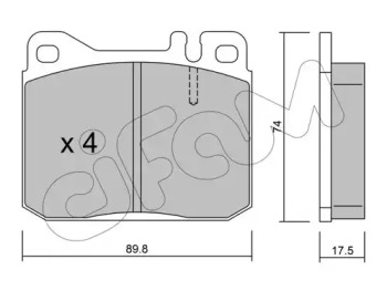 Комплект тормозных колодок CIFAM 822-011-1