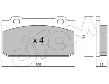 Комплект тормозных колодок CIFAM 822-040-0