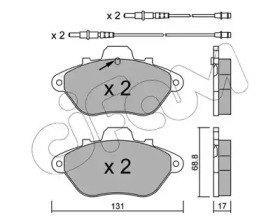 Комплект тормозных колодок CIFAM 822-185-1
