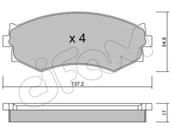 Комплект тормозных колодок CIFAM 822-190-0