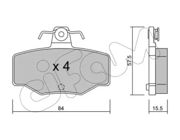 Комплект тормозных колодок CIFAM 822-199-0