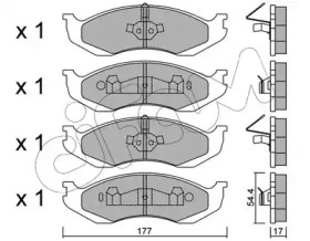 Комплект тормозных колодок CIFAM 822-218-0