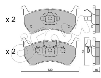 Комплект тормозных колодок CIFAM 822-231-0