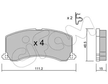 Комплект тормозных колодок CIFAM 822-248-0