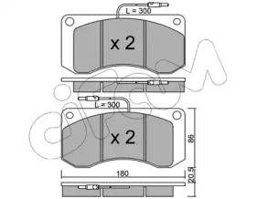 Комплект тормозных колодок CIFAM 822-272-0