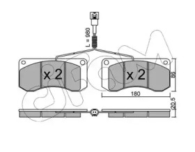 Комплект тормозных колодок CIFAM 822-272-1