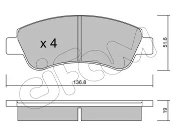 Комплект тормозных колодок CIFAM 822-327-0