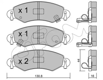 Комплект тормозных колодок CIFAM 822-339-0