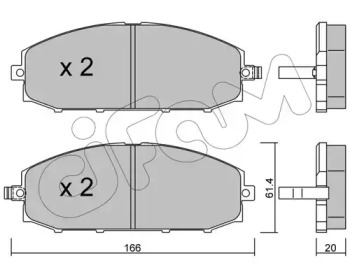 Комплект тормозных колодок CIFAM 822-407-0