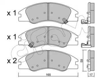 Комплект тормозных колодок CIFAM 822-630-0