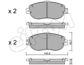 Комплект тормозных колодок CIFAM 822-756-1