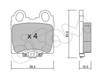 Комплект тормозных колодок CIFAM 822-758-0
