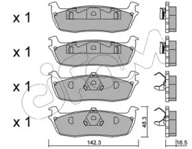 Комплект тормозных колодок CIFAM 822-858-0