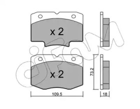 Комплект тормозных колодок CIFAM 822-926-0