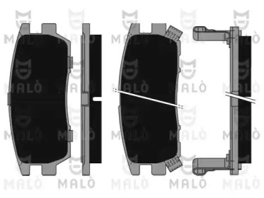 Комплект тормозных колодок MALÒ 1050063