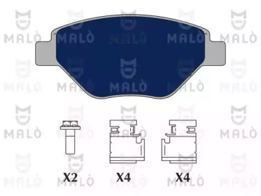 Комплект тормозных колодок MALÒ 1050677