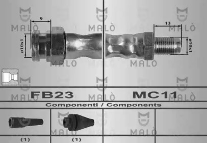 Шлангопровод MALÒ 80182