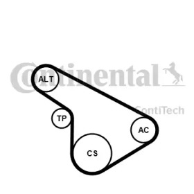 Ременный комплект CONTITECH 5PK1212K1