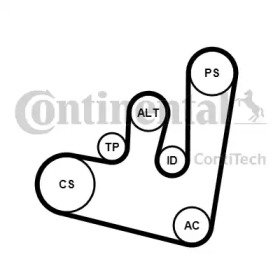 Ременный комплект CONTITECH 6PK1660K2