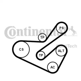 Ременный комплект CONTITECH 6PK1740K1