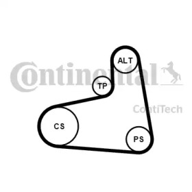 Ременный комплект CONTITECH 6PK906K3