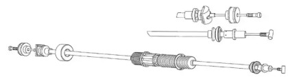 Трос CEF VW01171