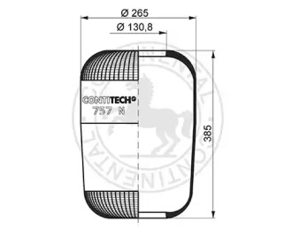 Баллон пневматической рессоры ST-TEMPLIN 04.010.6000.250