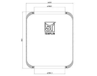 Баллон пневматической рессоры ST-TEMPLIN 04.060.6006.140