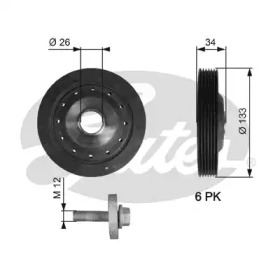 Ременный шкив GATES TVD1113A