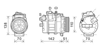 Компрессор PRASCO BWK417