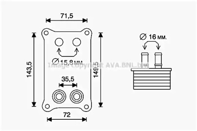 Теплообменник PRASCO FD3623