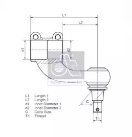 Шарнир DT Spare Parts 2.53001