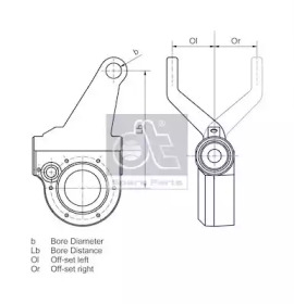 Система тяг и рычагов DT Spare Parts 3.62403