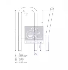 Стремянка рессоры DT Spare Parts 1.25416