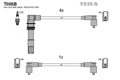 Комплект электропроводки TESLA T006B