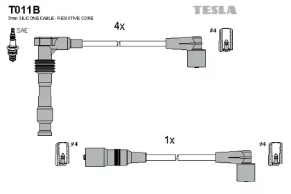 Комплект электропроводки TESLA T011B