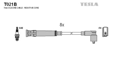 Комплект электропроводки TESLA T021B