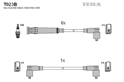 Комплект электропроводки TESLA T023B