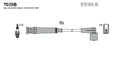 Комплект электропроводки TESLA T029B