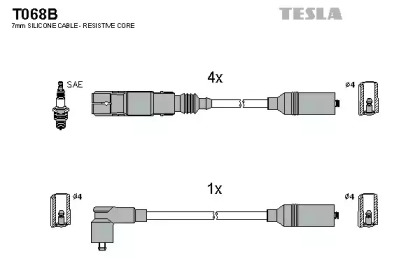 Комплект электропроводки TESLA T068B