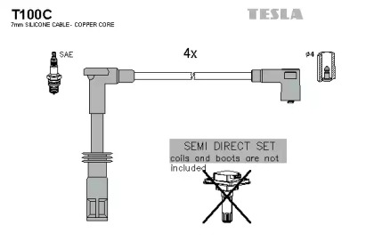 Комплект электропроводки TESLA T100C