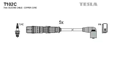 Комплект электропроводки TESLA T102C