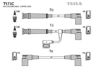 Комплект электропроводки TESLA T173C