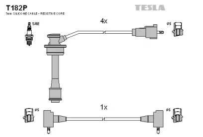 Комплект электропроводки TESLA T182P